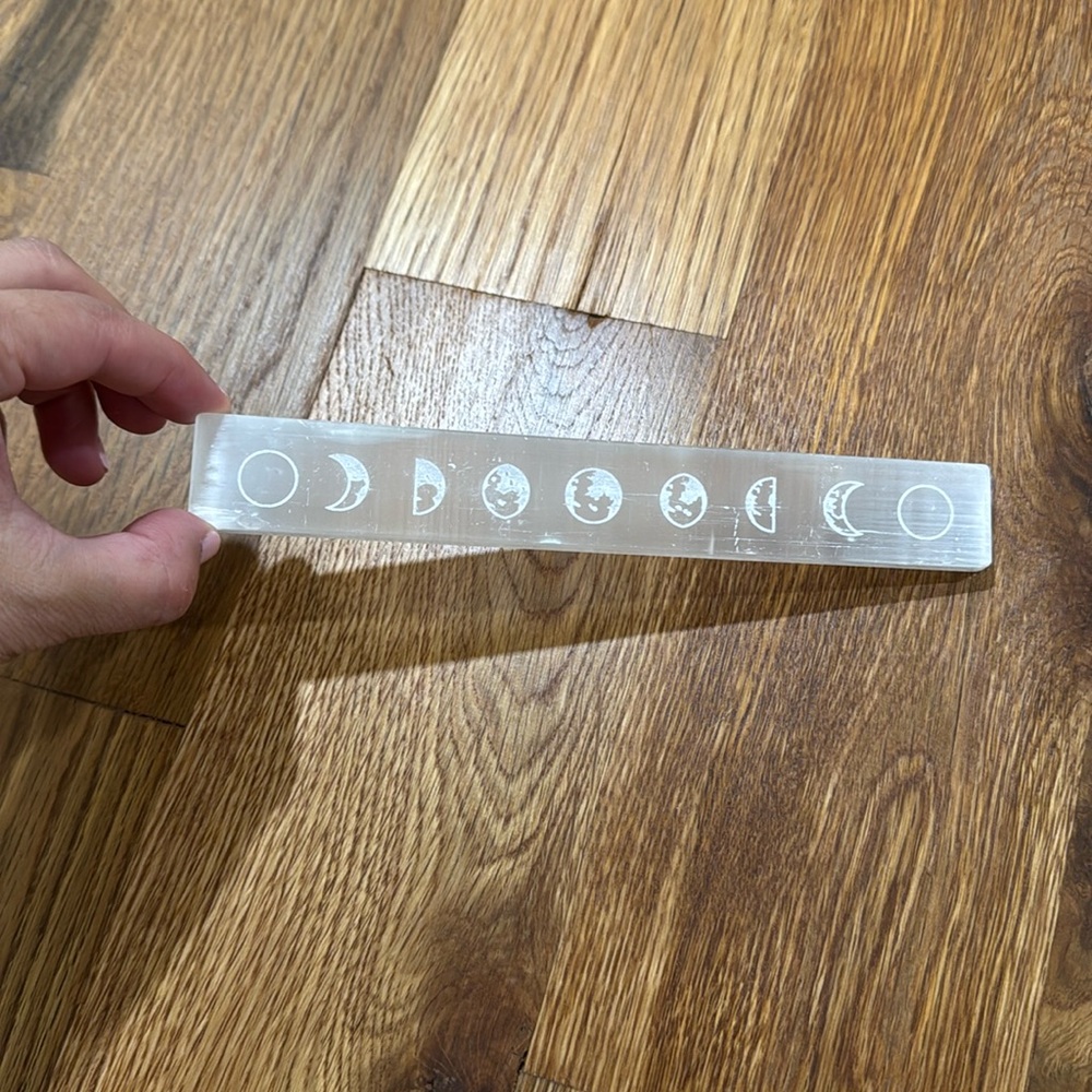 Selenite Moon Phase Bar- Metaphysical Crystal